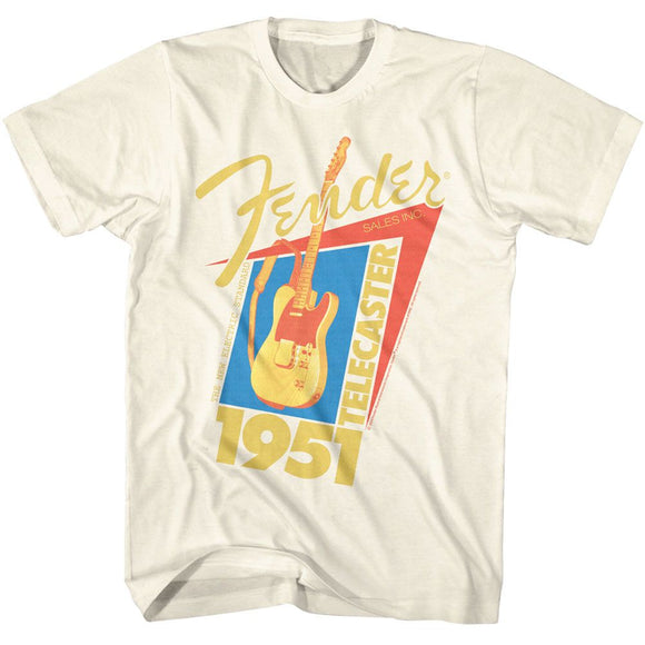 Fender-Fender Telecaster 51-Natural Adult S/S T-Shirt - Natural
