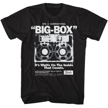 Fender-Fender Big Box-Black Adult S/S T-Shirt - Black
