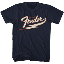 Fender-Fender Bolt-Navy Adult S/S T-Shirt - Navy