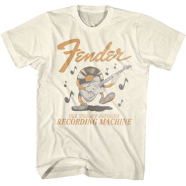 Fender-Fender Recording Machine-Natural Adult S/S T-Shirt - Natural