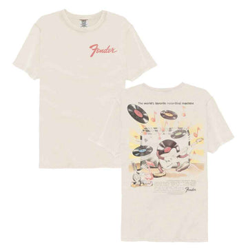 Fender-Fender 70S Record Poster F B-Ivory Adult S/S Comfort Color T-Shirt ***F&B***-S - Ivory