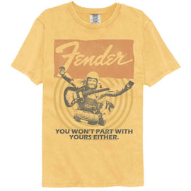 Fender-Fender Sky Diving-Mustard Adult S/S Comfort Color T-Shirt - Mustard