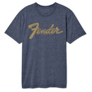 Fender-Fender Worn Logo-Navy Adult S/S Vintage Wash T-Shirt - Navy