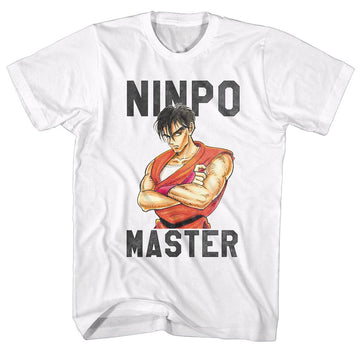 Final Fight-Ninja Skills-White Adult S/S T-Shirt - White