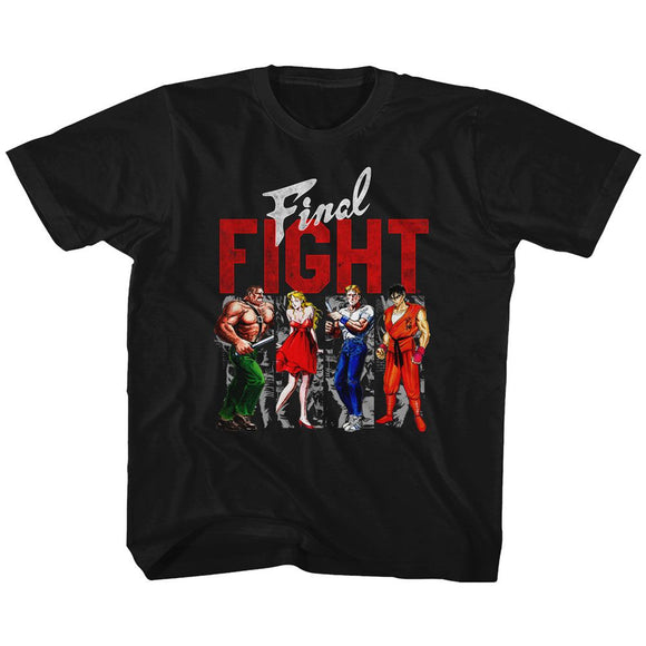 Final Fight-Panels-Black Toddler S/S T-Shirt-4T - Black