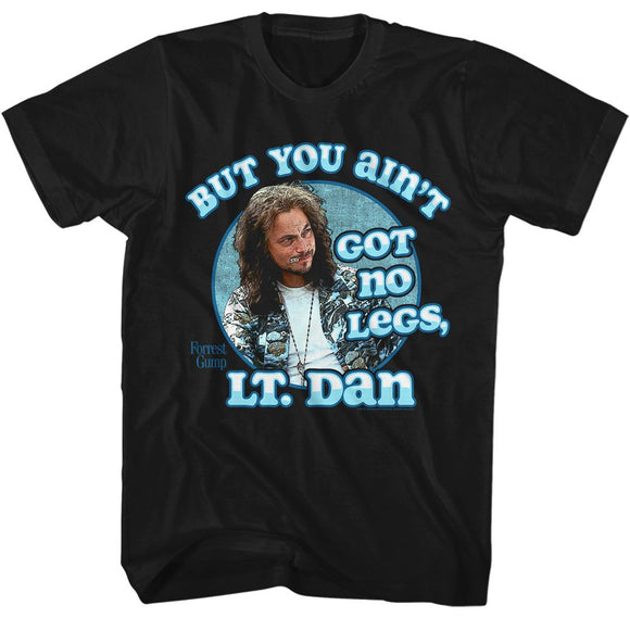 Forrest Gump-Forrest Gump Got No Legs-Black Adult S/S T-Shirt - Black