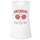 Forrest Gump-Forrest Gump Greenbow Ping Pong-White Ladies Muscle Tank S - White