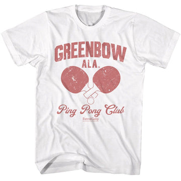 Forrest Gump-Forrest Gump Greenbow Ping Pong-White Adult S/S T-Shirt - White