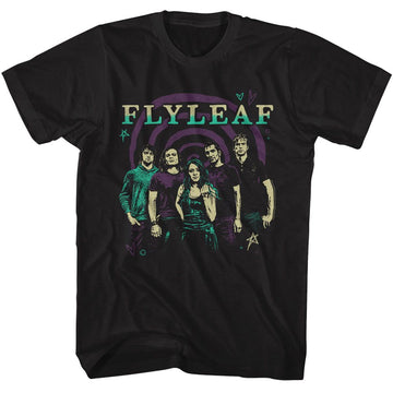 Fly Leaf-Fly Leaf Group Photo-Black Adult S/S T-Shirt - Black