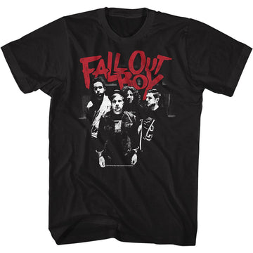 Fall Out Boy-Band-Black Adult S/S T-Shirt - Black