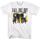 Fall Out Boy-Fob Block-White Adult S/S T-Shirt - White