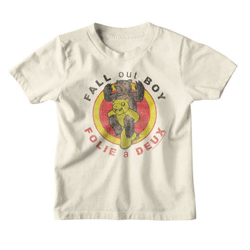 Fall Out Boy-Fall Out Boy Folie A Deux-Natural Youth S/S T-Shirt-Xs (5-6) - Natural