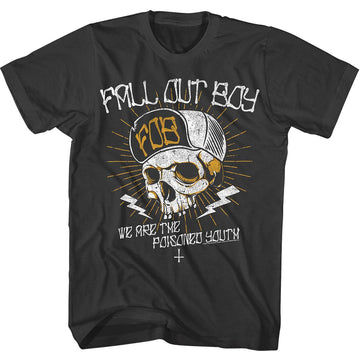 Fall Out Boy-We Are The Poisoned Youth-Smoke Adult S/S T-Shirt - Smoke