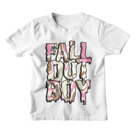 Fall Out Boy-Fob Neapolitan Logo-White Toddler S/S T-Shirt-3T - White
