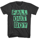 Fall Out Boy-Fall Out Boy Fob Cutout Logo-Smoke Adult S/S T-Shirt - Smoke