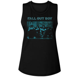 Fall Out Boy-Fall Out Boy Take This To Your Grave-Black Ladies Muscle Tank-S - Black