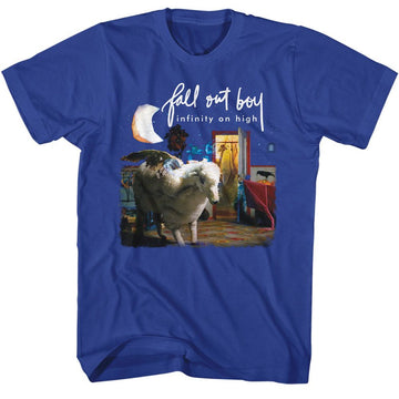 Fall Out Boy-Fob Infinity On High-Royal Adult S/S T-Shirt - Royal