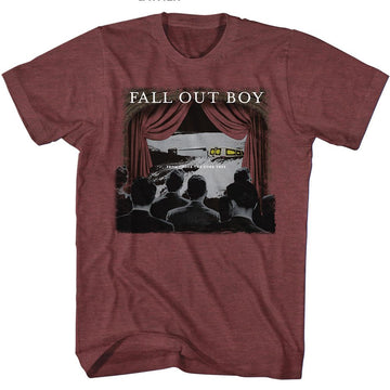 Fall Out Boy-Fob From Under The Cork Tree-Vintage Maroon Heather Adult S/S T-Shirt - Vintage Maroon Heather