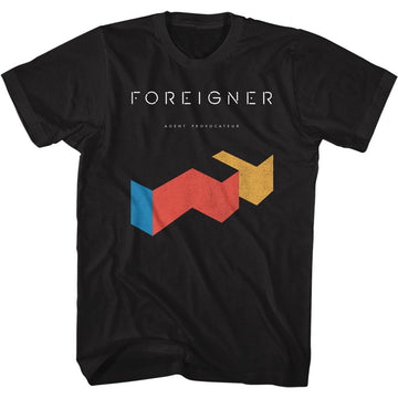 Foreigner-Agentp-Black Adult S/S T-Shirt - Black