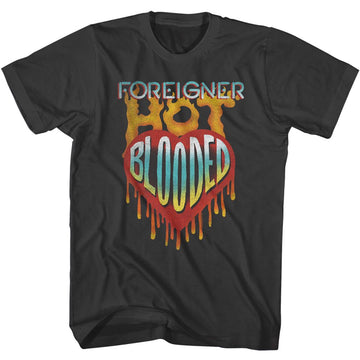 Foreigner-Foreigner Hot Blooded-Smoke Adult S/S T-Shirt - Smoke