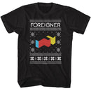 Foreigner-Foreigner F Logo Xmas Sweater-Black Adult S/S T-Shirt S - Black
