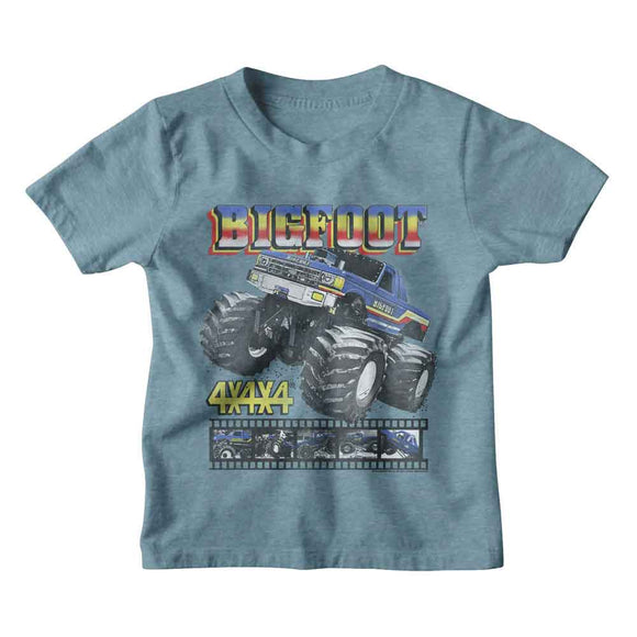Bigfoot-Bigfoot Film Reel-Vintage Indigo Youth S/S T-Shirt-Xs (5-6) - Vintage Indigo