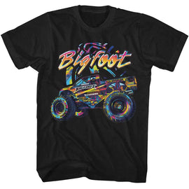 Bigfoot-Bigfoot Multicolor-Black Adult S/S T-Shirt - Black