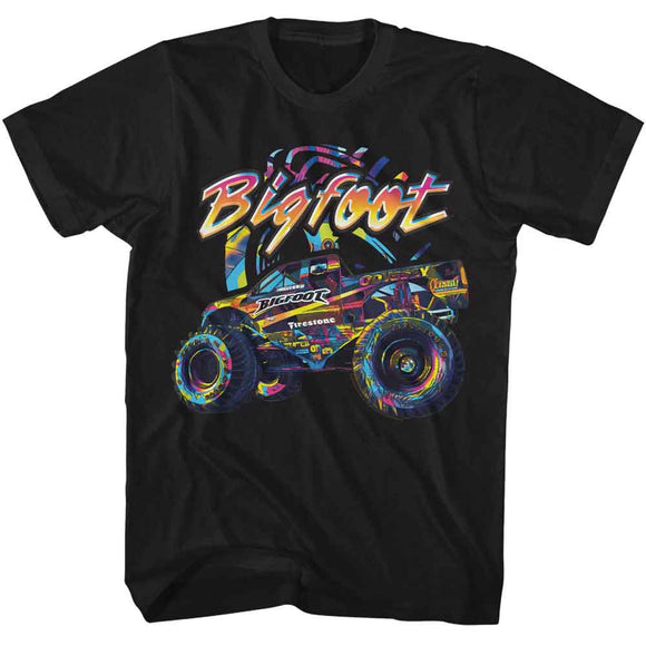 Bigfoot-Bigfoot Multicolor-Black Adult S/S T-Shirt - Black