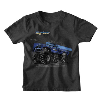 Bigfoot-Bigfoot Truck Zoom-Vintage Smoke Youth S/S T-Shirt (7-8) - Vintage Smoke