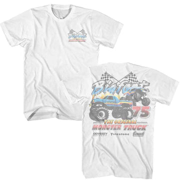 Bigfoot-Bigfoot Two Trucks 92-White Adult S/S T-Shirt ***F&B***-S - White