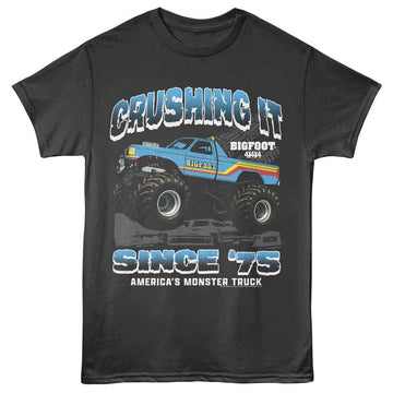 Bigfoot-Bigfoot Crushing It 75-Smoke Adult S/S T-Shirt - Smoke