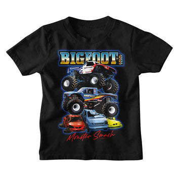 Bigfoot-Bigfoot Pile Up-Black Youth S/S T-Shirt-Xs (5-6) - Black