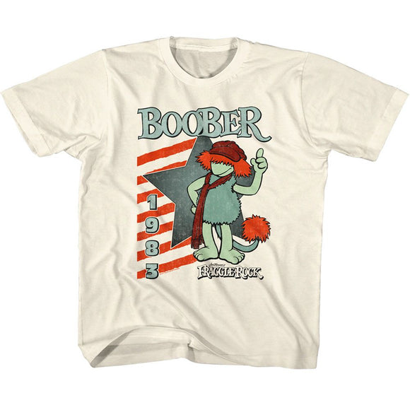 Fraggle Rock-Boober Star-Natural Youth S/S T-Shirt-Xs (5-6) - Natural