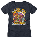 Fraggle Rock-Rock On-Navy Heather Ladies S/S T-Shirt - Navy Heather