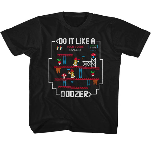 Fraggle Rock-Like A Doozer-Black Toddler S/S T-Shirt-2T - Black