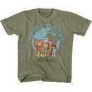 Fraggle Rock-Save The Planet-Vintage Military Green Toddler S/S T-Shirt-3T - Vintage Military Green