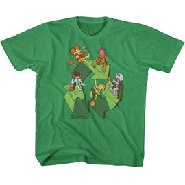 Fraggle Rock-Recycle Symbol-Vintage Green Toddler S/S T-Shirt-3T - Vintage Green