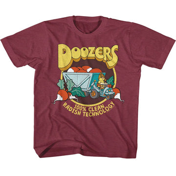 Fraggle Rock-Radish Technology-Vintage Burgundy Toddler S/S T-Shirt-2T - Vintage Burgundy