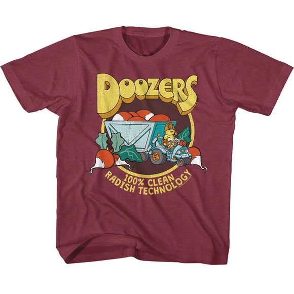 Fraggle Rock-Radish Technology-Vintage Burgundy Toddler S/S T-Shirt-2T - Vintage Burgundy