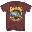 Fraggle Rock-Radish Technology-Vintage Maroon Heather Adult S/S T-Shirt - Vintage Maroon Heather