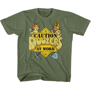 Fraggle Rock Caution Doozers Youth T-Shirts