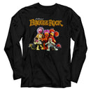 Fraggle Rock-Fraggle Rock Group Shot-Black Adult L/S T-Shirt - Black