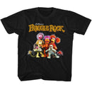 Fraggle Rock-Group Shot-Black Youth S/S T-Shirt-Xs (5-6) - Black