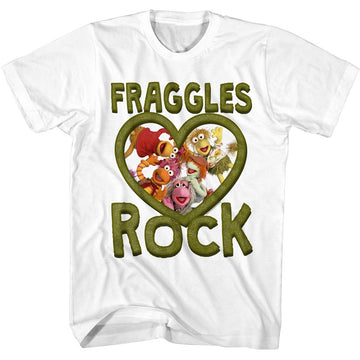 Fraggle Rock-Fraggles Rock-White Adult S/S T-Shirt - White