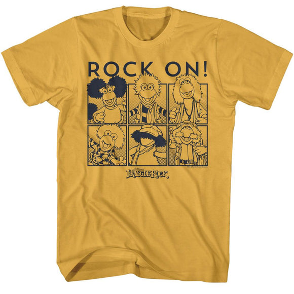 Fraggle Rock-Fraggle Rock Halftone Boxes-Ginger Adult S/S T-Shirt - Ginger