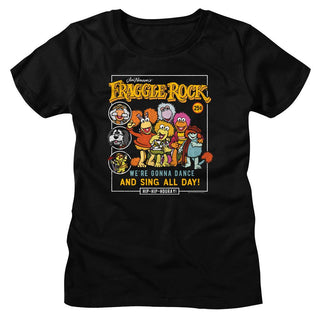 Fraggle Rock Fraggle Rock Comic Cover Style Ladies T-Shirts