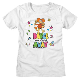 Fraggle Rock-Fraggle Rock Color Dance-White Ladies S/S T-Shirt - White