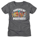 Fraggle Rock-Fraggle Rock Powered By Positivity-Deep Heather Ladies S/S T-Shirt - Deep Heather
