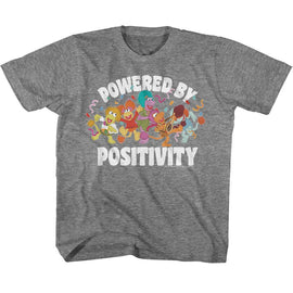 Fraggle Rock-Fraggle Rock Powered By Positivity-Graphite Heather Toddler S/S T-Shirt-2T - Graphite Heather