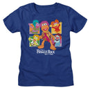 Fraggle Rock-Fraggle Rock Four Squares-Royal Ladies S/S T-Shirt - Royal